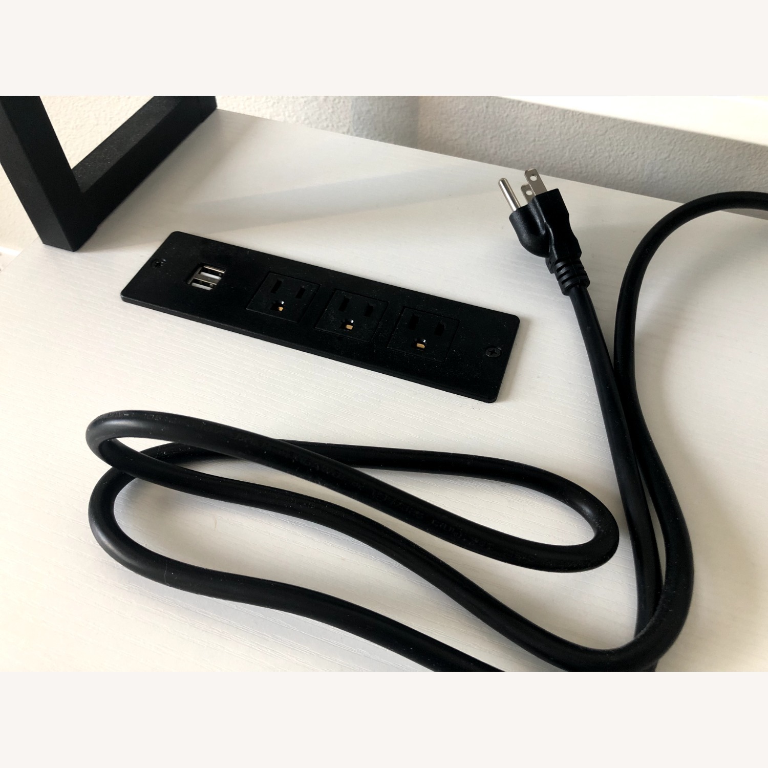 Green Forest 40" Desk - Outlets & Monitor Stand - image-3