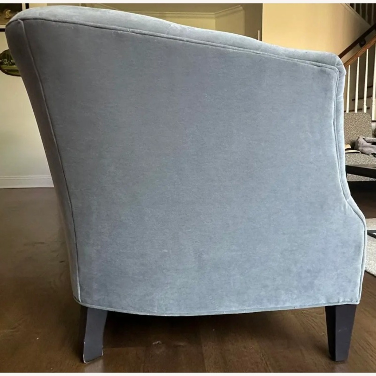 Sherrill Light Gray Velvet Sofa - image-3