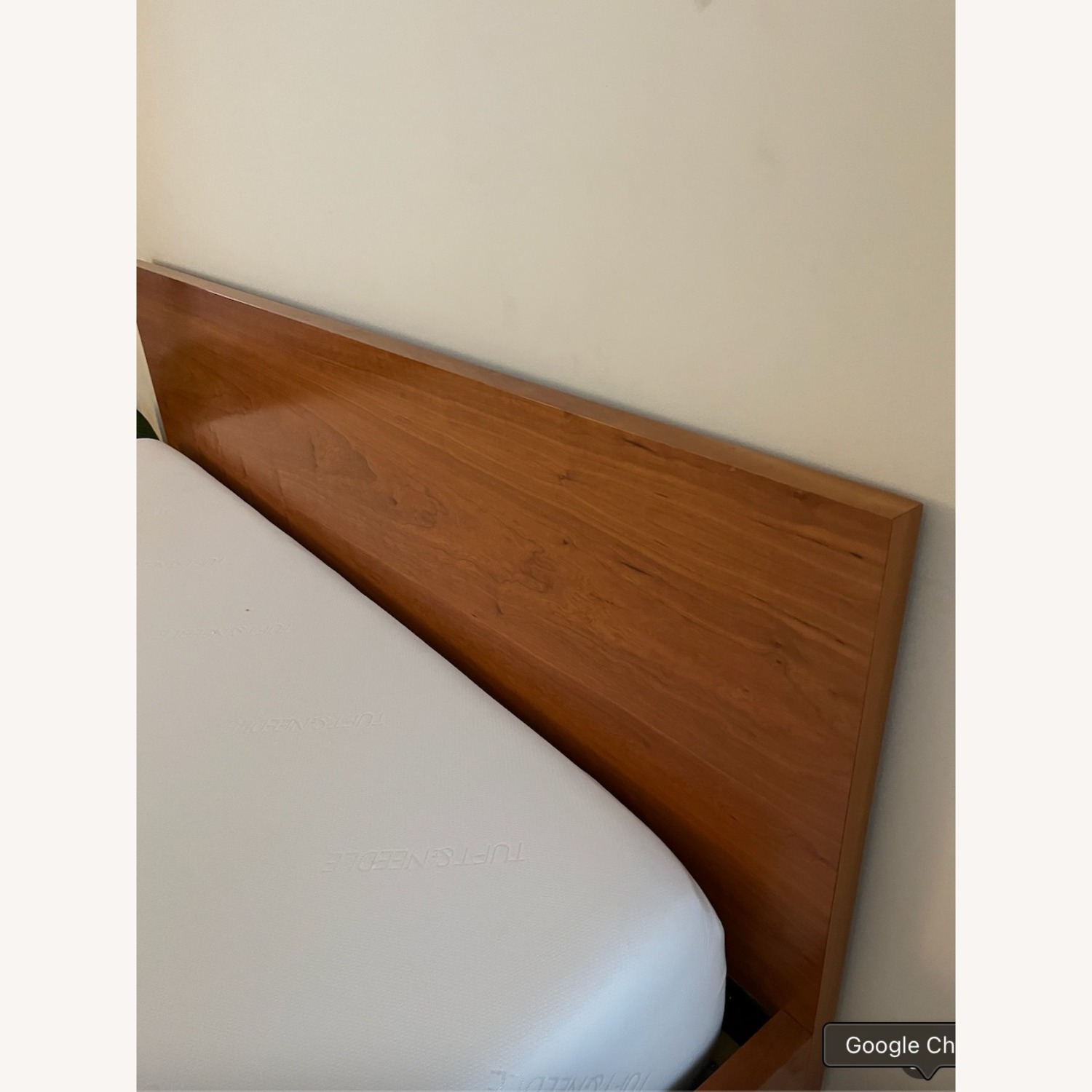 Hand Crafted Mid-Century Style Wood King Bed - image-7