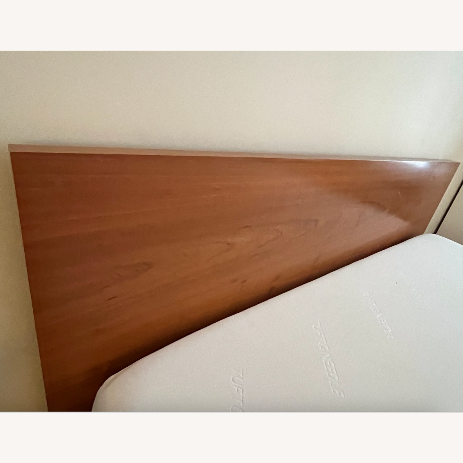 Hand Crafted Mid-Century Style Wood King Bed - image-2