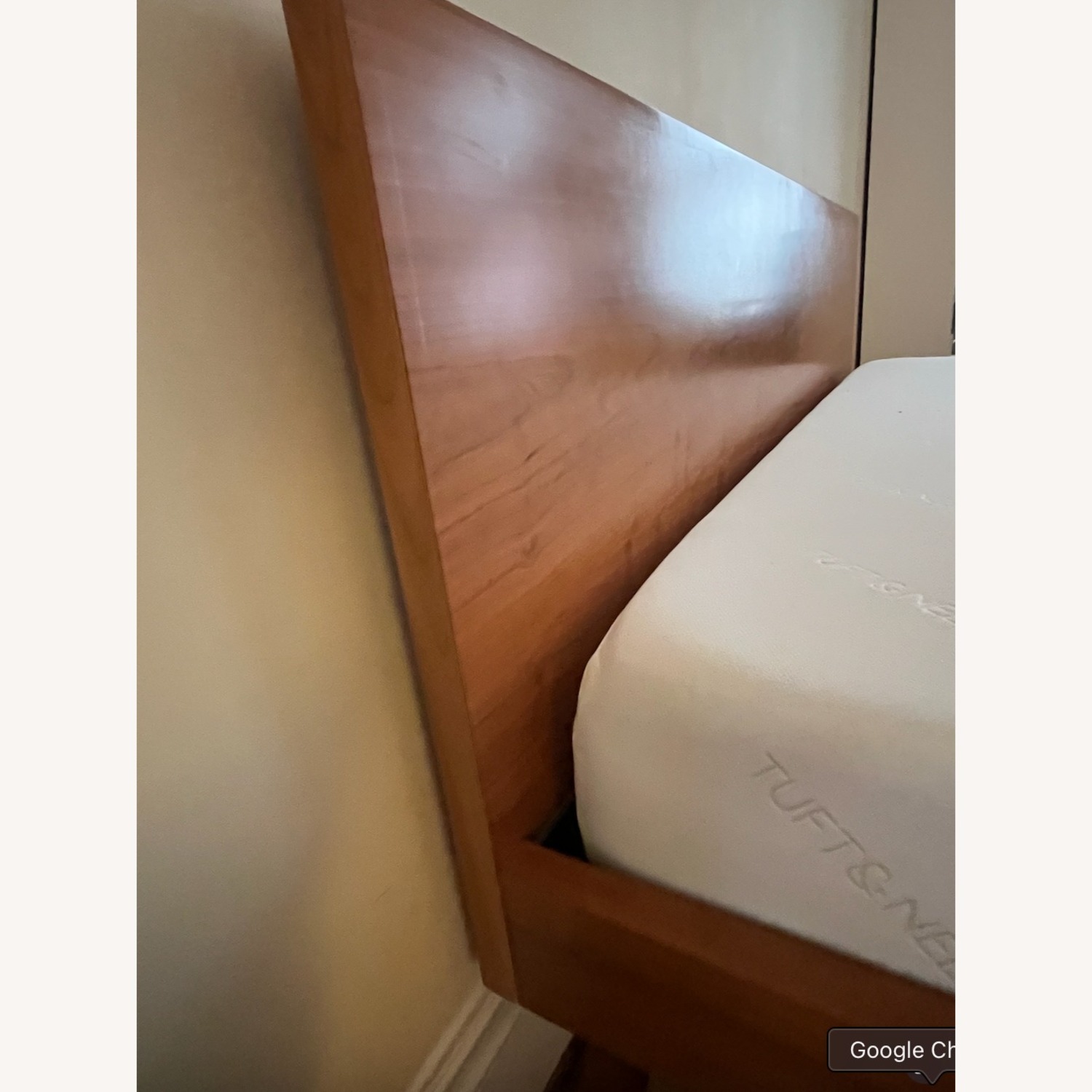 Hand Crafted Mid-Century Style Wood King Bed - image-5