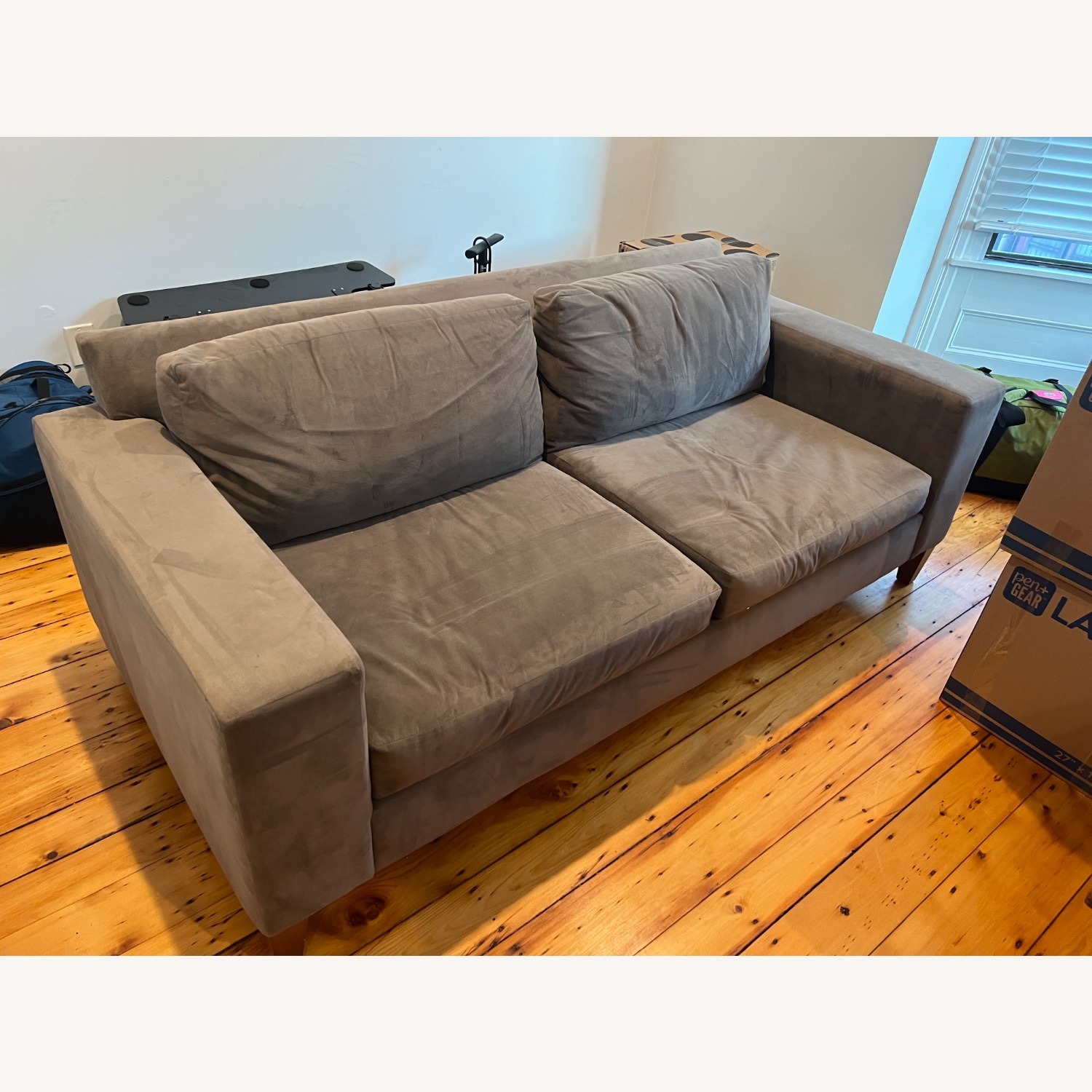 West Elm Grey York Sofa - image-2