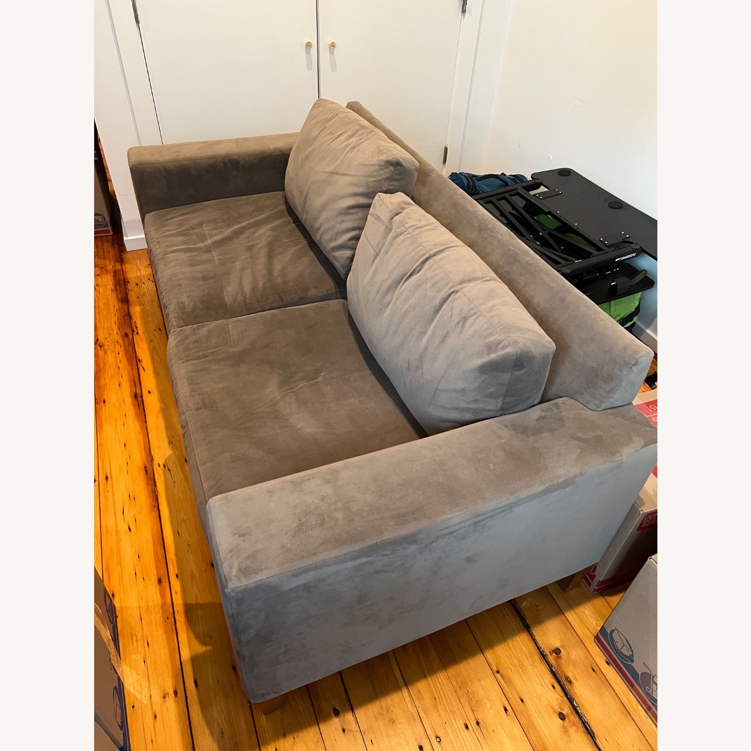 West Elm Grey York Sofa - image-3