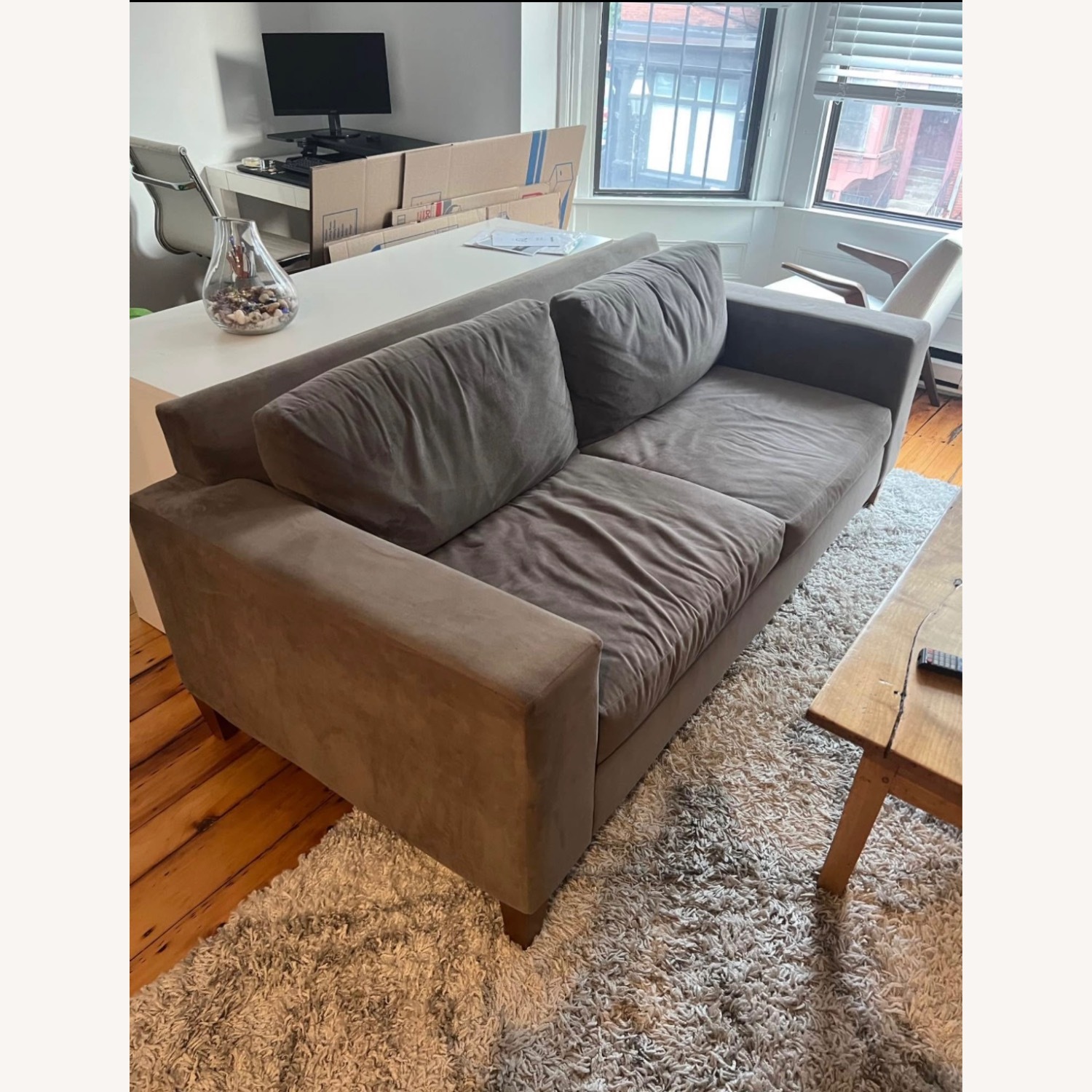 West Elm Grey York Sofa - image-1