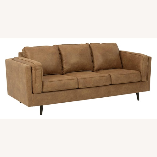 Used Wayfair Faux Leather Couch for sale on AptDeco