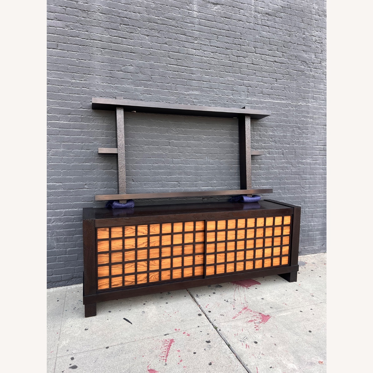 Contemporary Wood Media Console - image-10