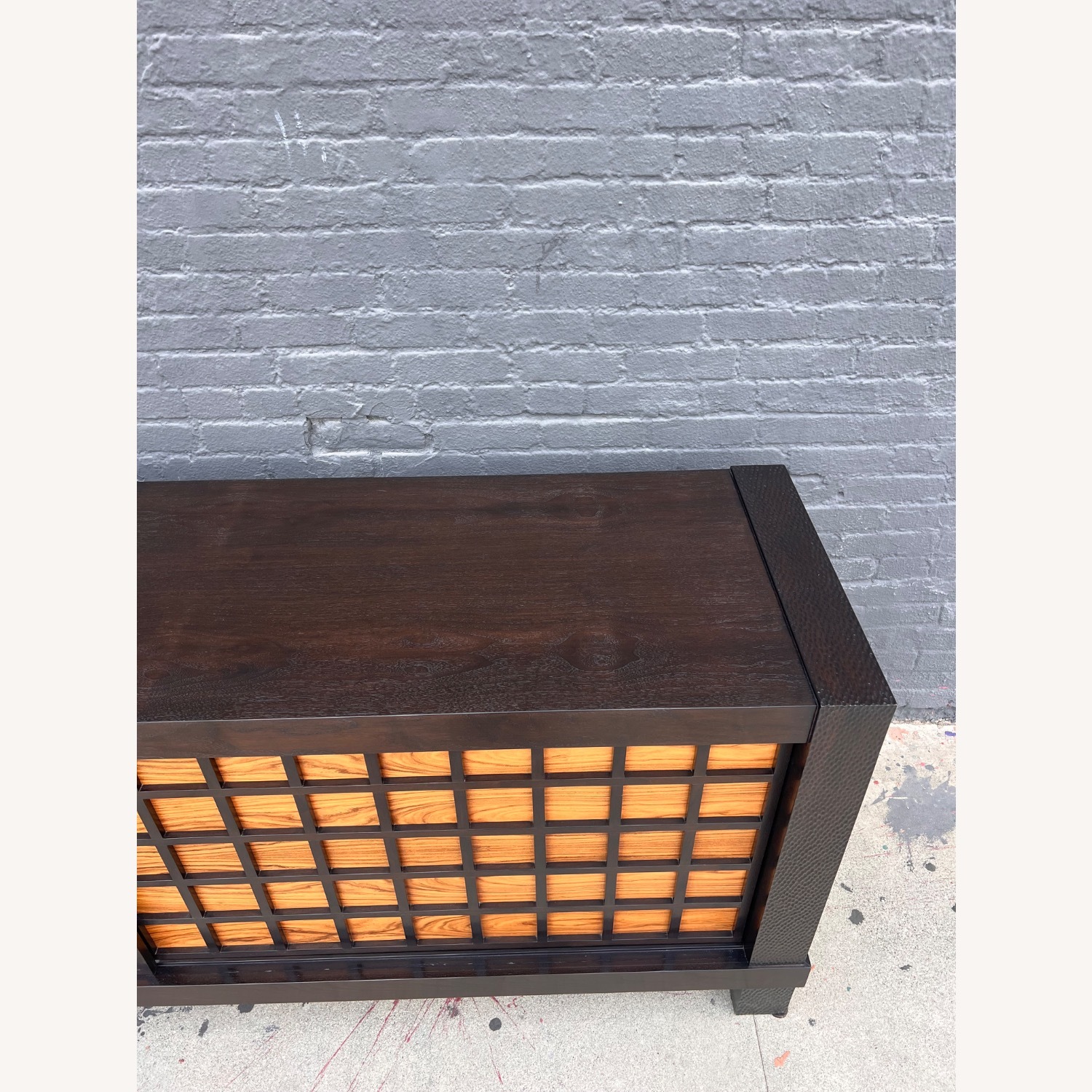 Contemporary Wood Media Console - image-8