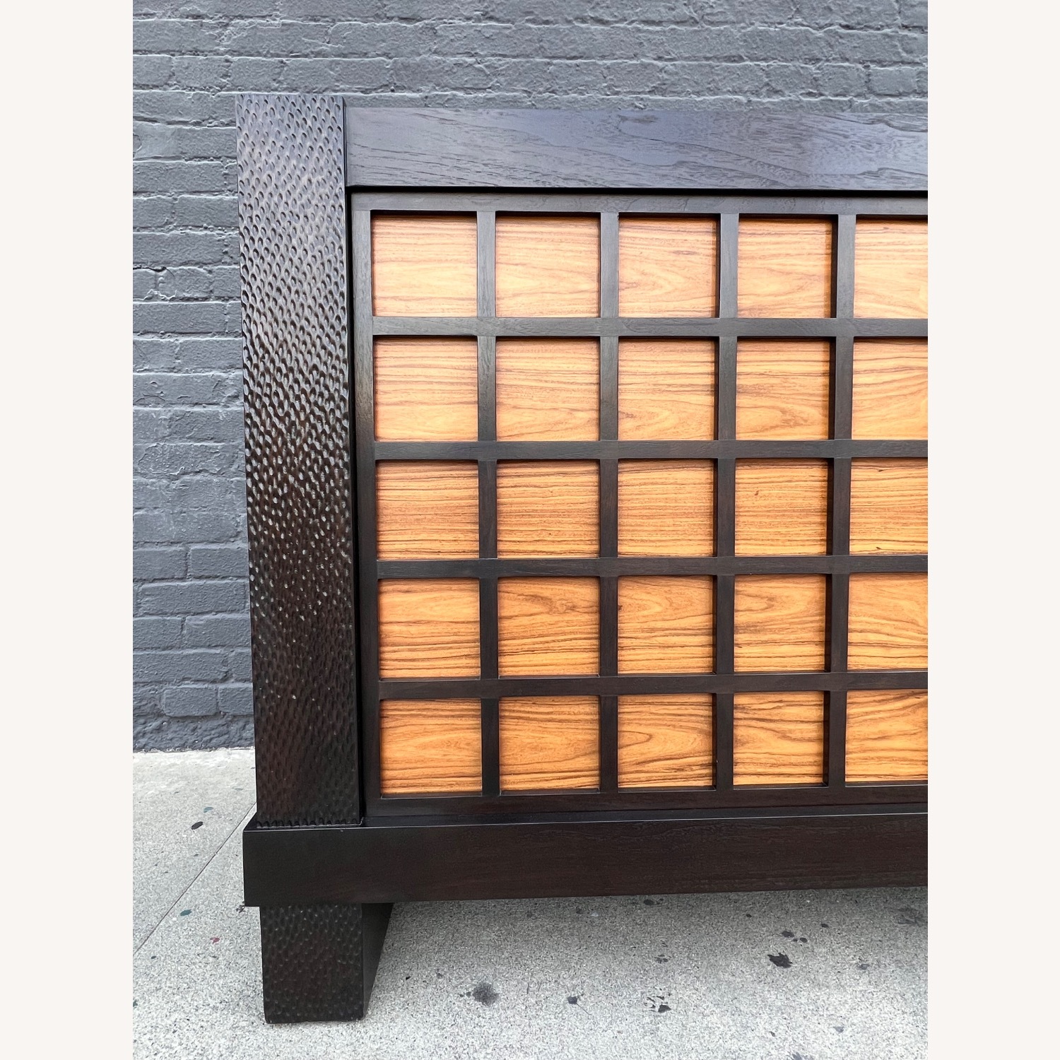 Contemporary Wood Media Console - image-7