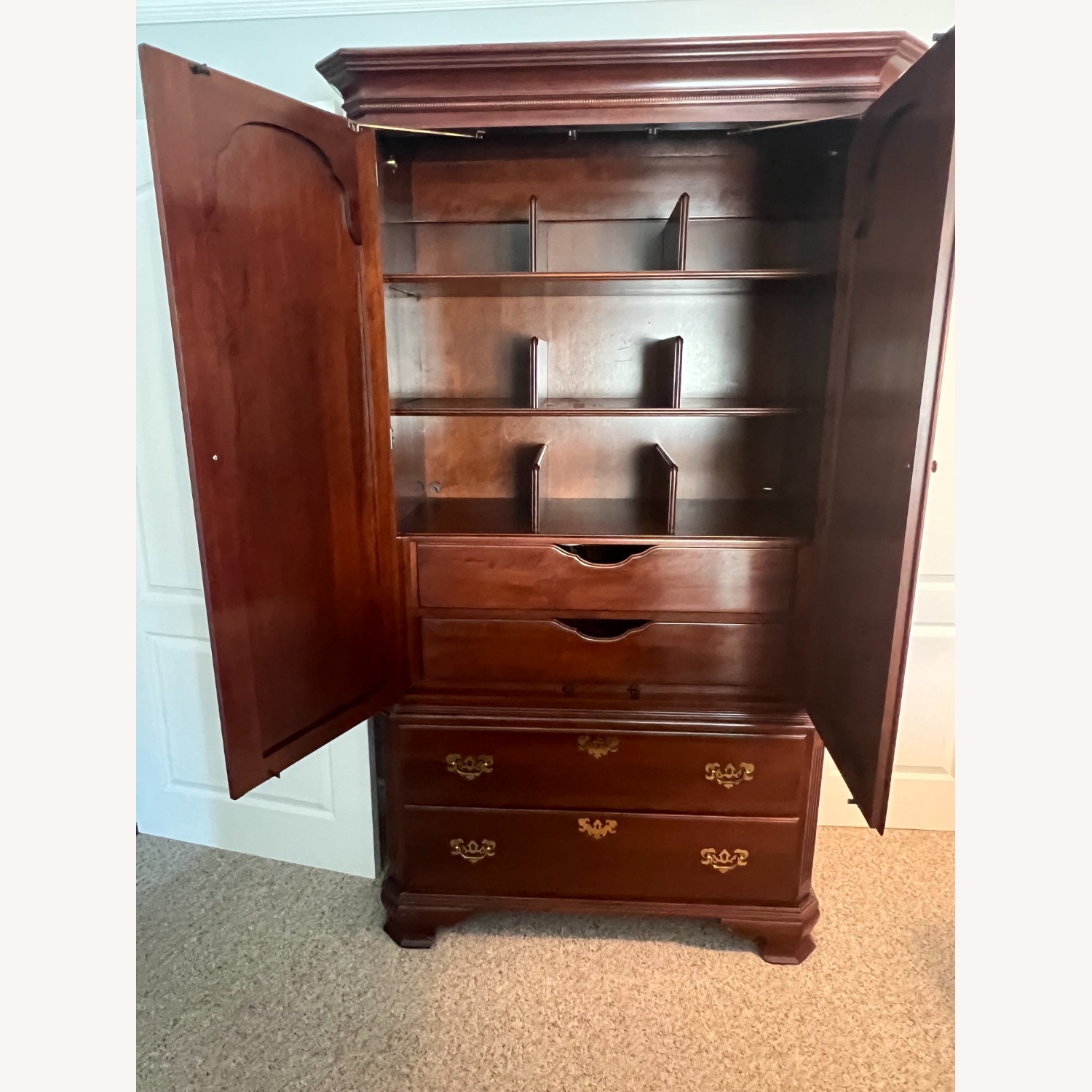 Ethan Allen Georgian Court Cherry Armoire - image-2