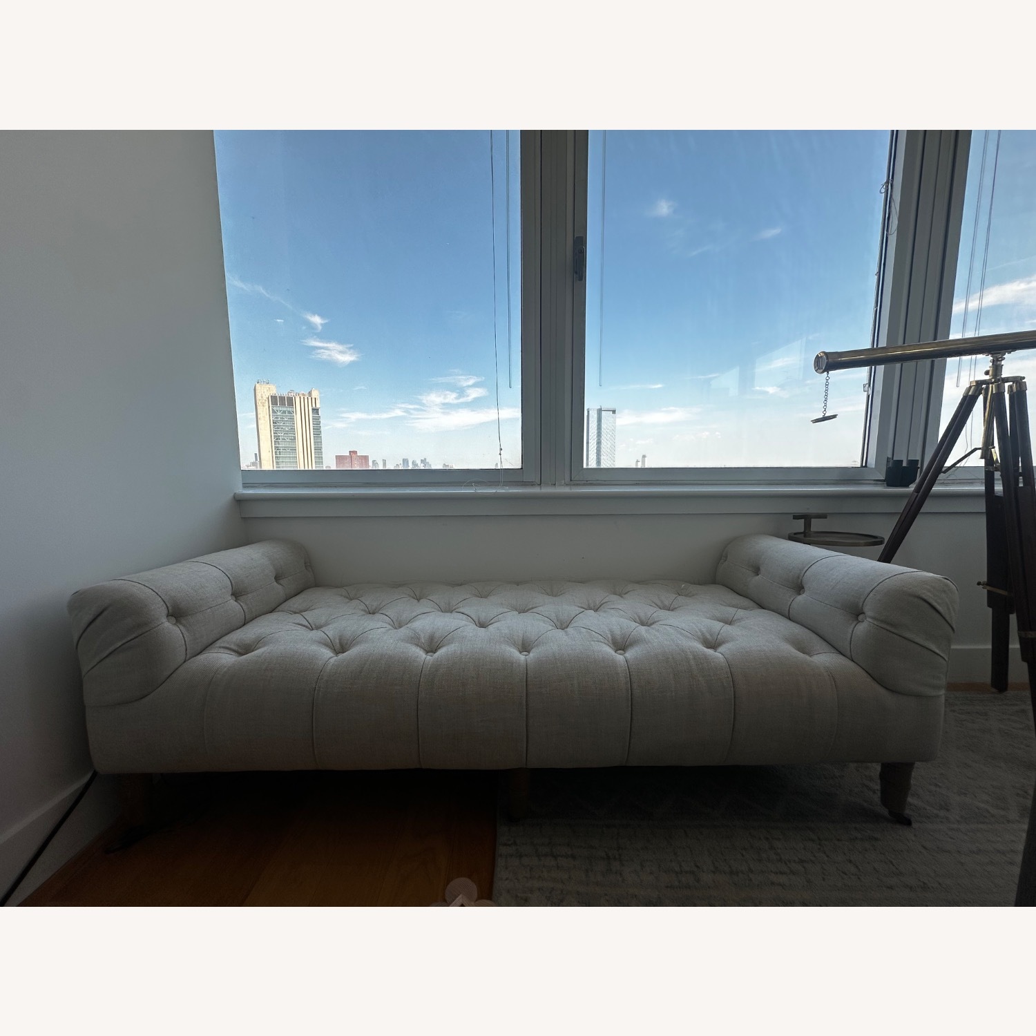 RH Camille Tufted Bench - image-1