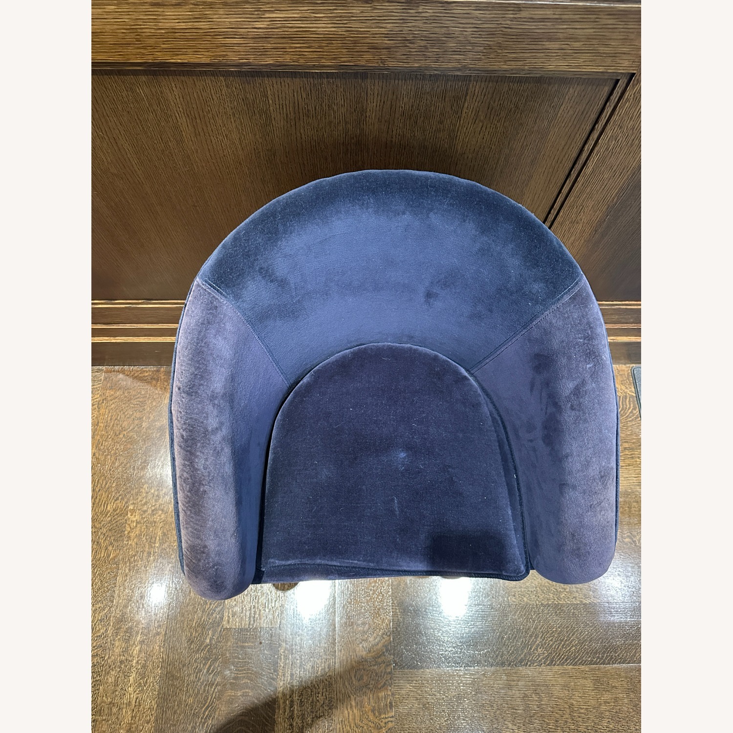 CB2 Viceroy Sapphire Blue Velvet Chair - image-4