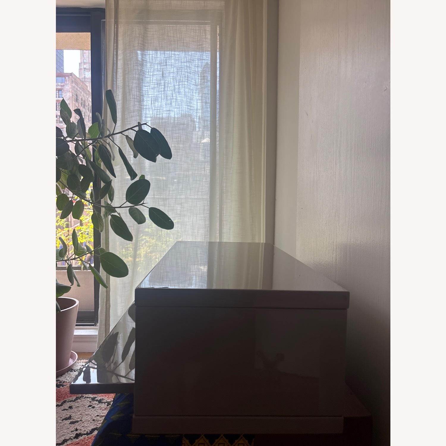 CB2 Slice Grey Wall-Mounted Storage Shelf - image-3