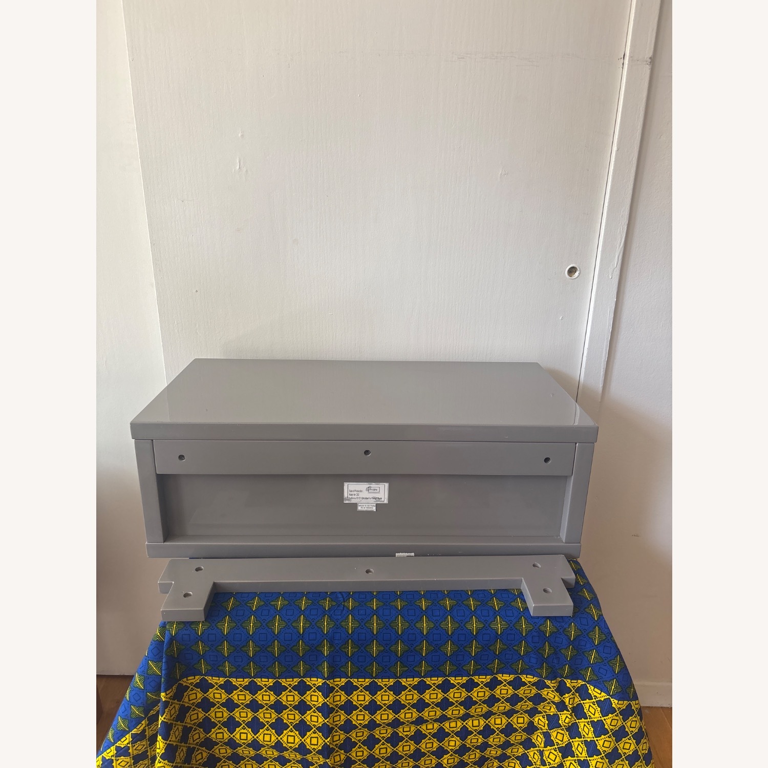 CB2 Slice Grey Wall-Mounted Storage Shelf - image-4