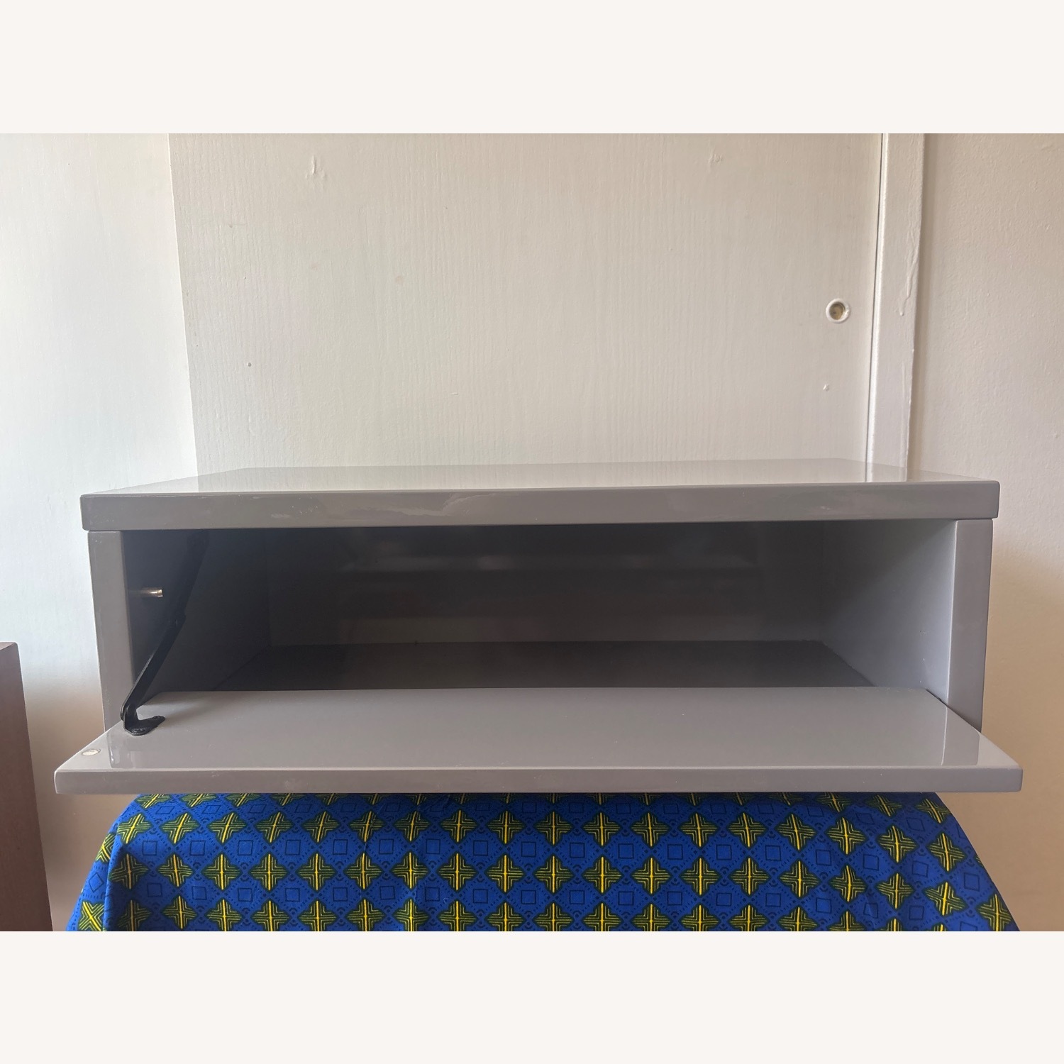 CB2 Slice Grey Wall-Mounted Storage Shelf - image-2