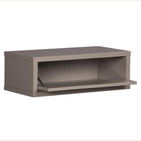CB2 Slice Grey Wall-Mounted Storage Shelf