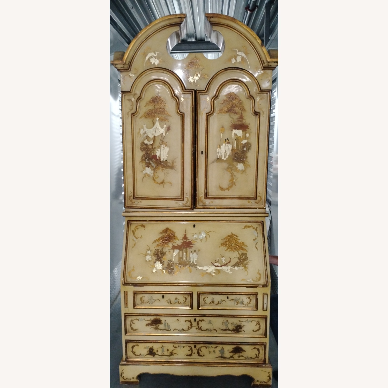 Spanish Chinoiserie Secretary Desk - image-1