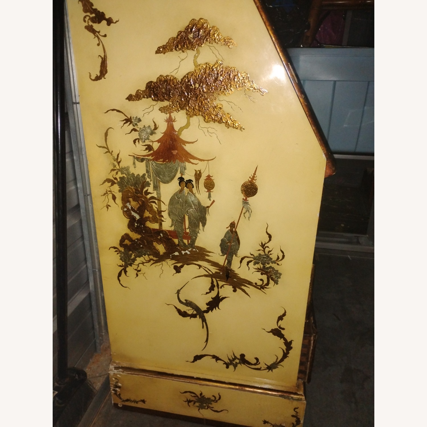 Spanish Chinoiserie Secretary Desk - image-3