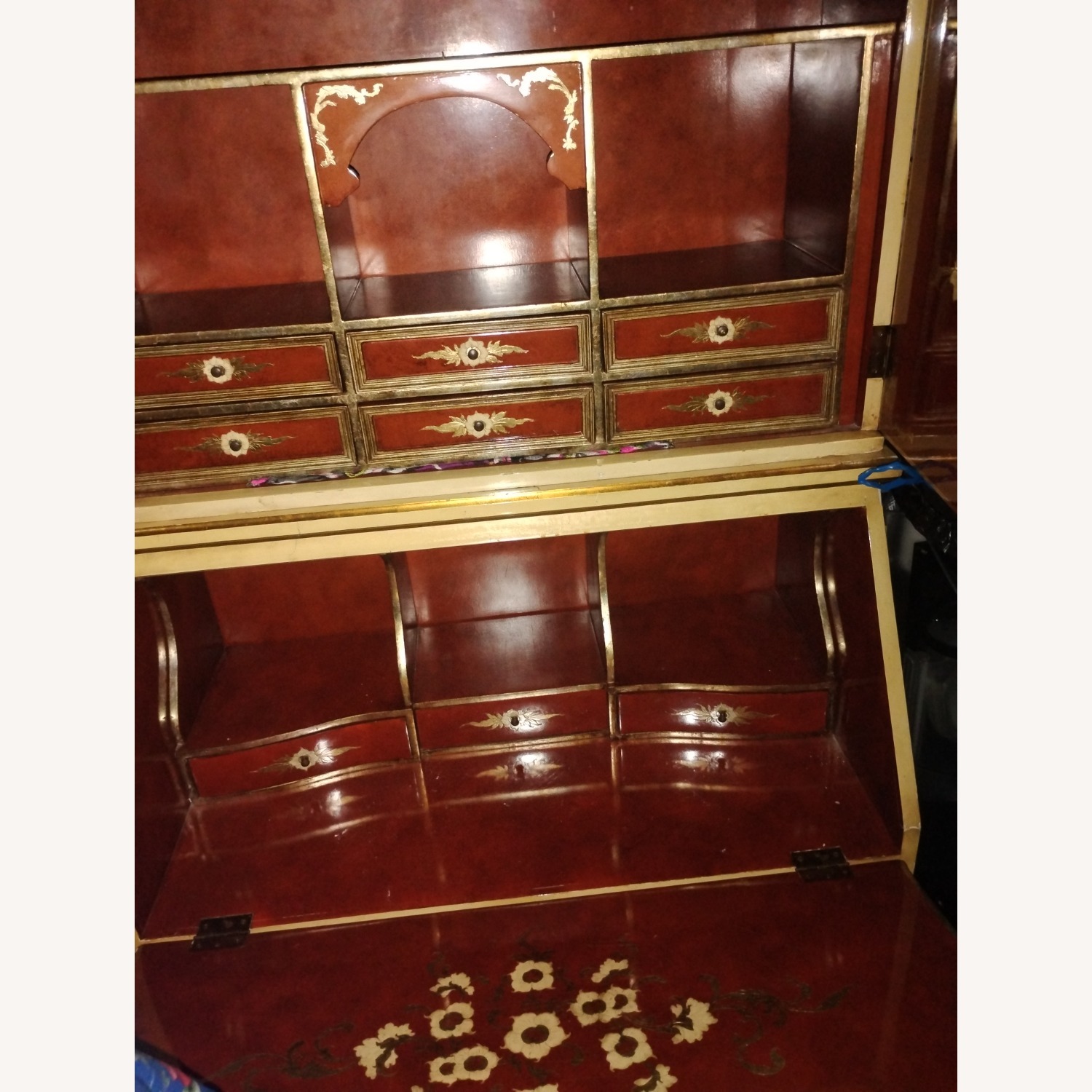 Spanish Chinoiserie Secretary Desk - image-4