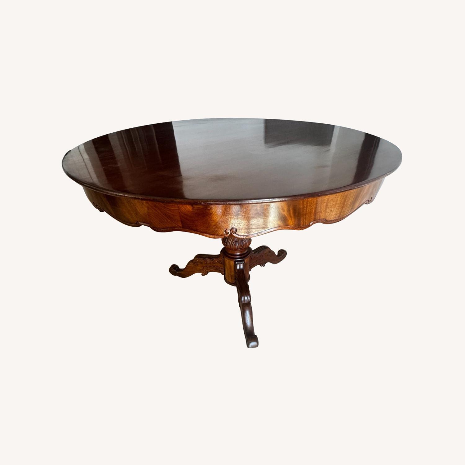 18th Century French Mahogany Wood Dining Table - image-0