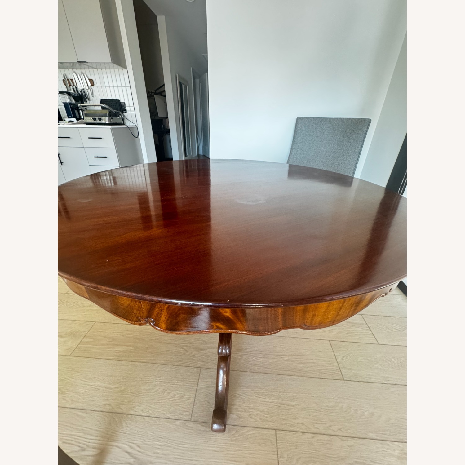 18th Century French Mahogany Wood Dining Table - image-4