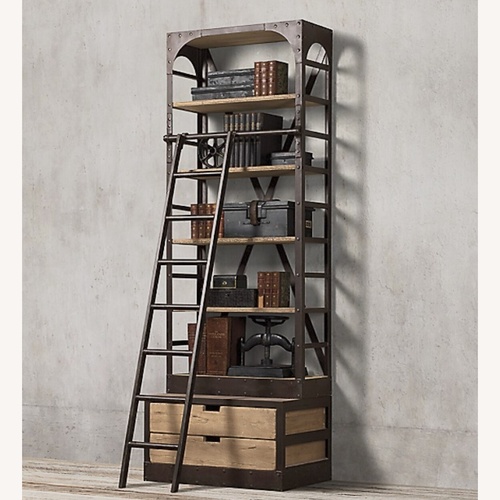 Used Restoration Hardware Bookshelf W Ladder for sale on AptDeco