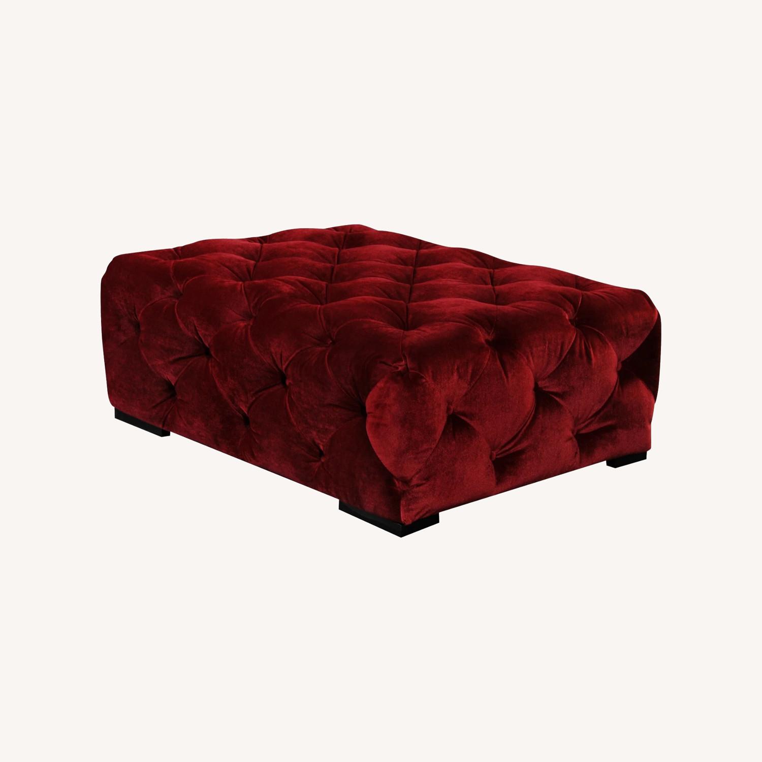 Jasper 36" Wide Tufted Rectangle Ottoman - image-0