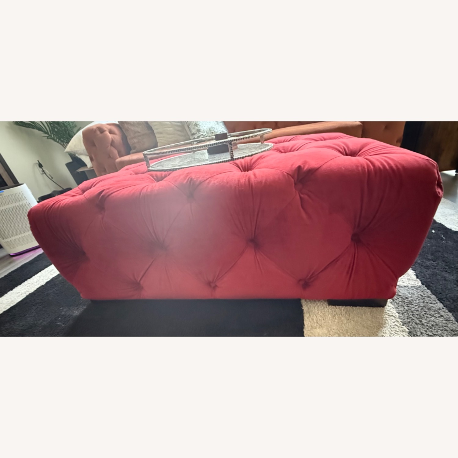 Jasper 36" Wide Tufted Rectangle Ottoman - image-2