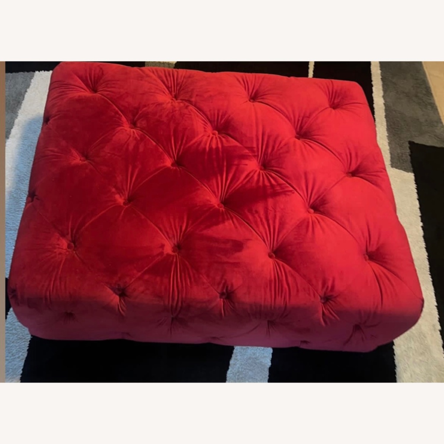 Jasper 36" Wide Tufted Rectangle Ottoman - image-1
