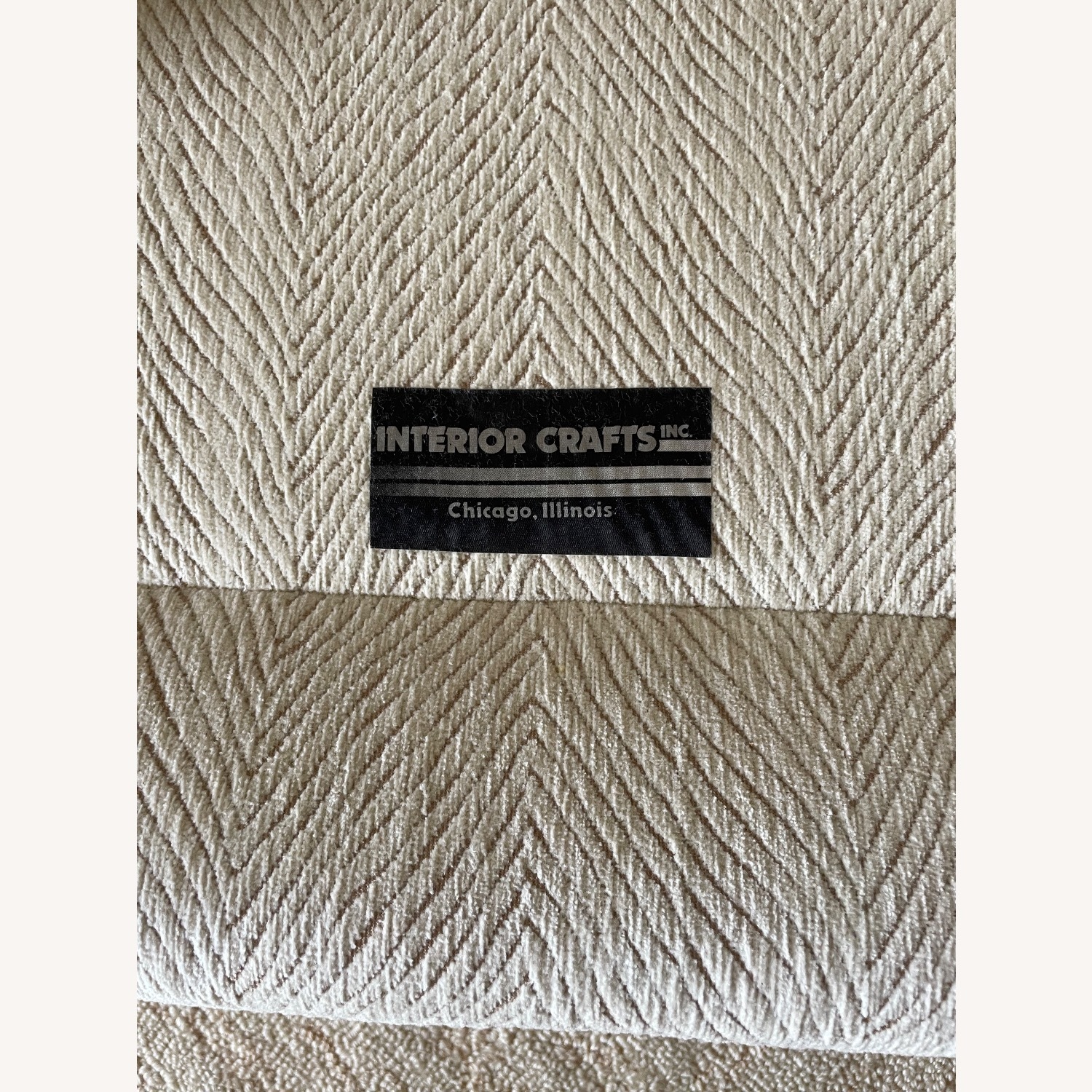 White Vintage MCM Corner Sofa - image-3