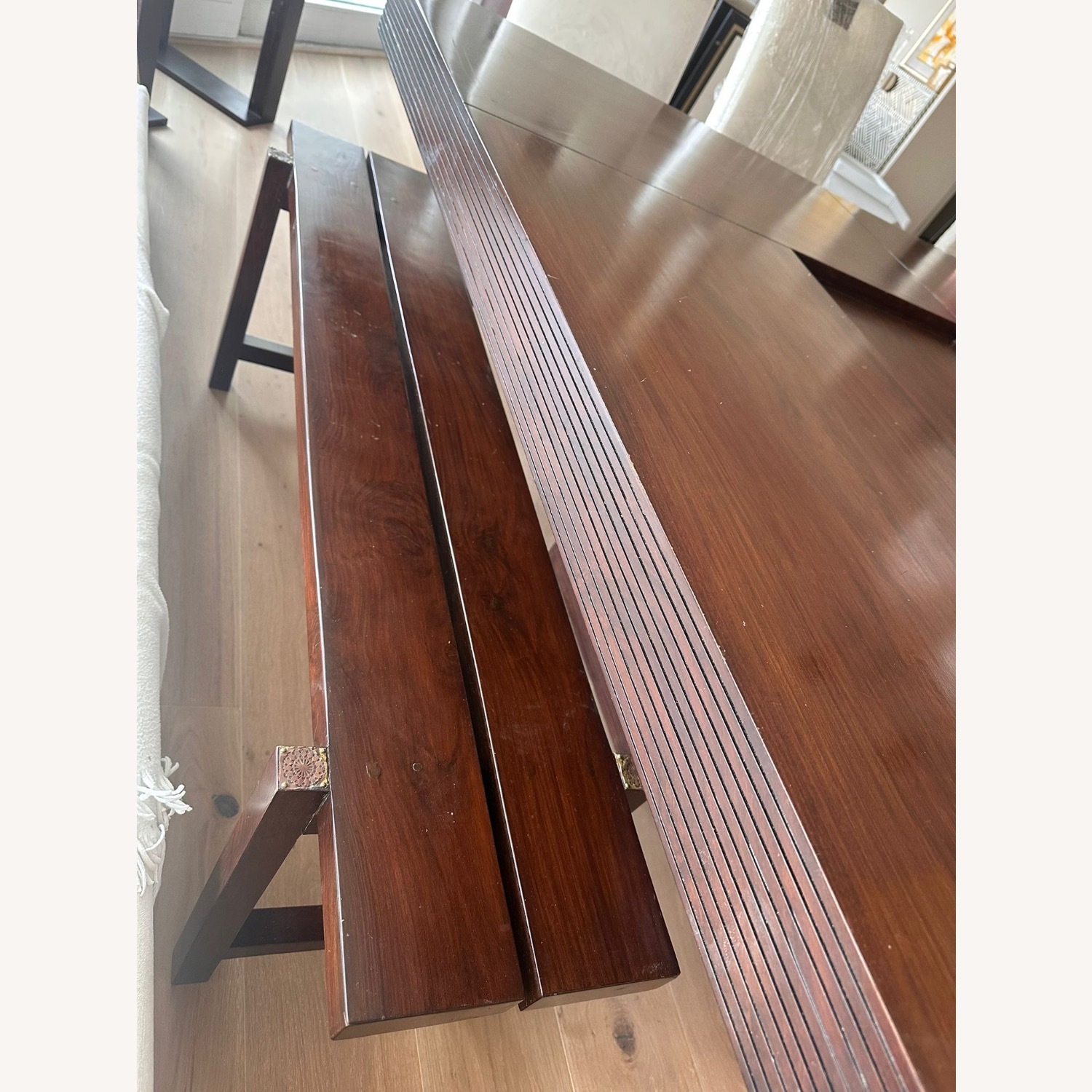 Square Solid Wood Dining Table Set - image-2