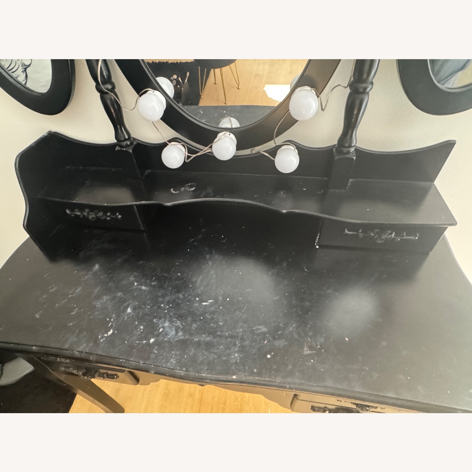 Wayfair Folding Mirrored Vanity - image-3