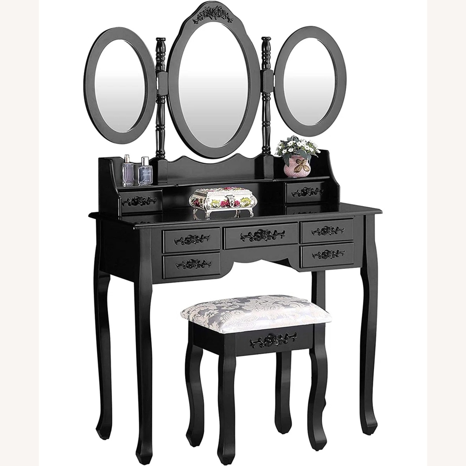 Wayfair Folding Mirrored Vanity - image-4