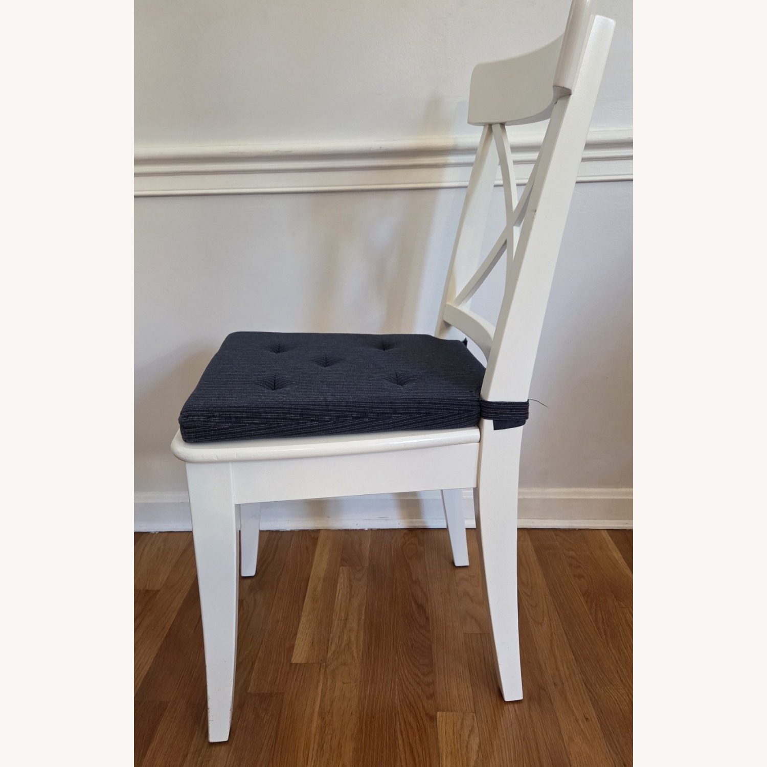 IKEA INGOLF Dining Chairs With Pad - AptDeco