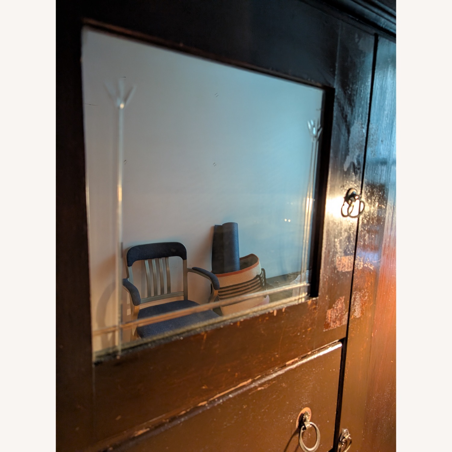 Vintage Solid Wood Armoire - image-7