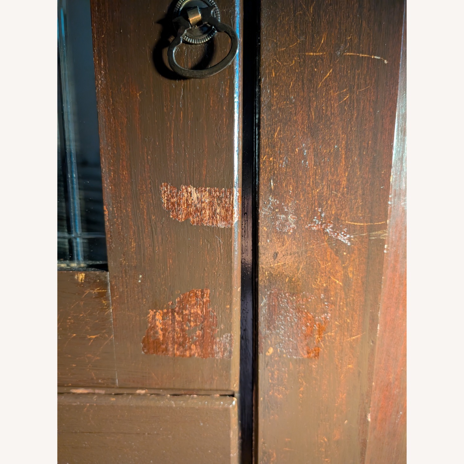 Vintage Solid Wood Armoire - image-8