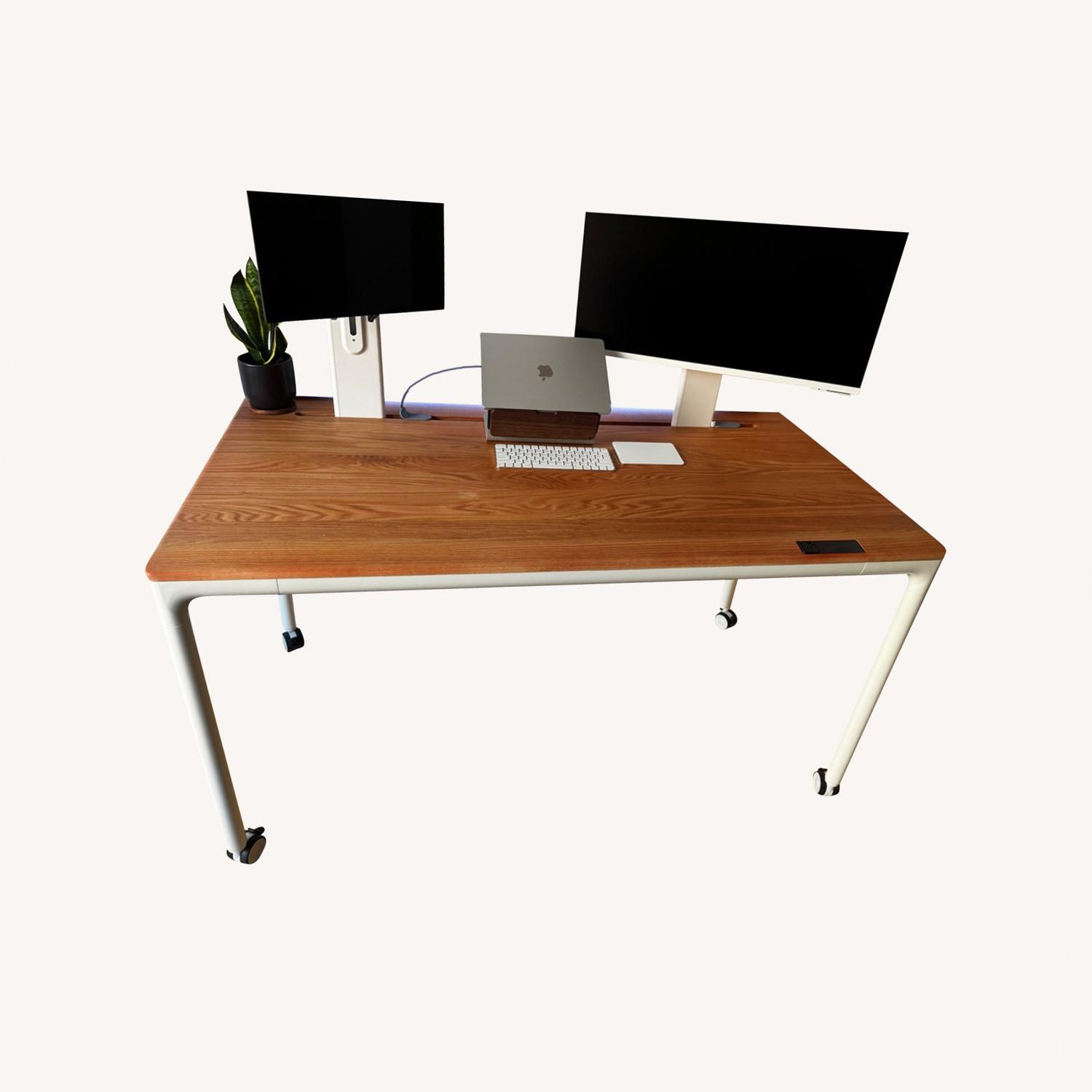 Beflo Smart Adjustable Sit Stand Desk & Setup - image-0