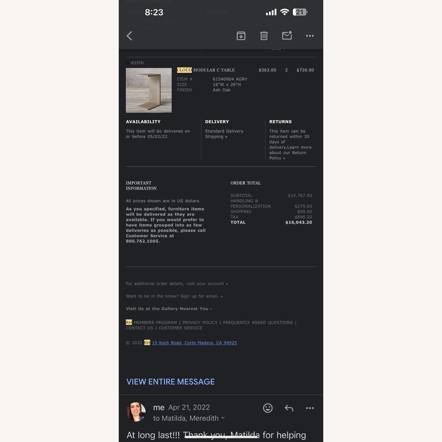 Restoration Hardware Cloud Modular C Side Tables  - image-15