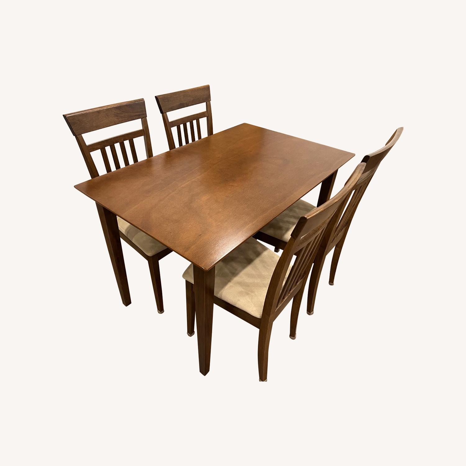 Walnut 5 Piece Dining Set - image-0