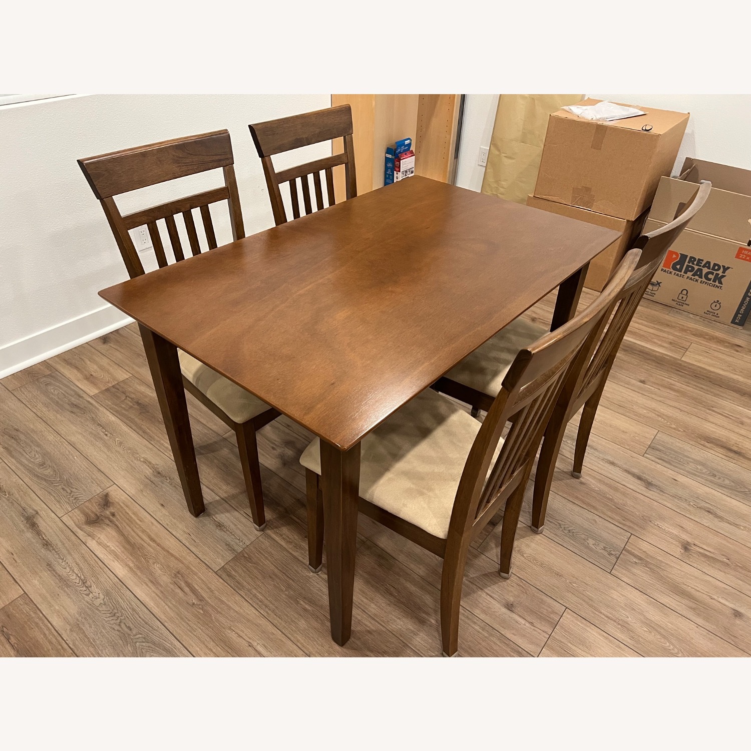 Walnut 5 Piece Dining Set - image-1