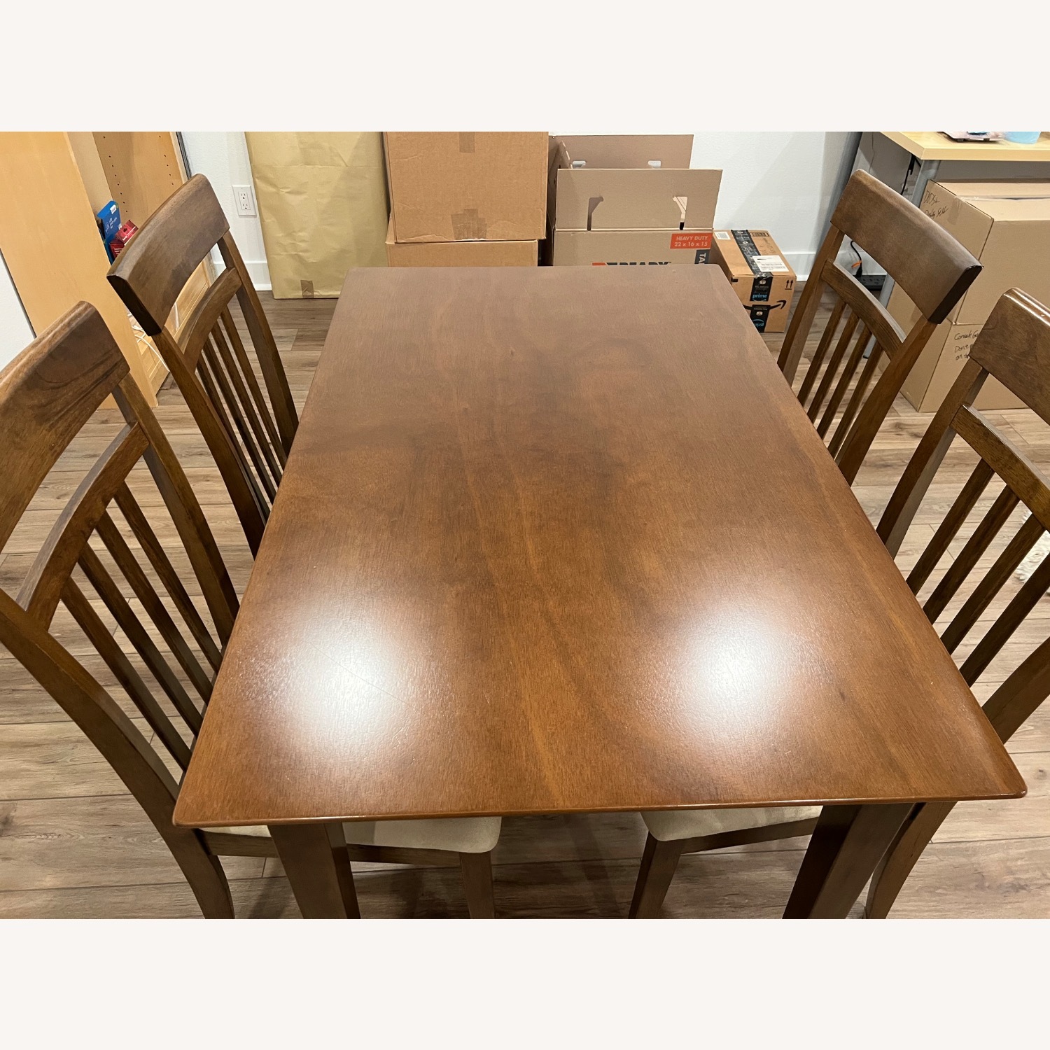 Walnut 5 Piece Dining Set - image-2
