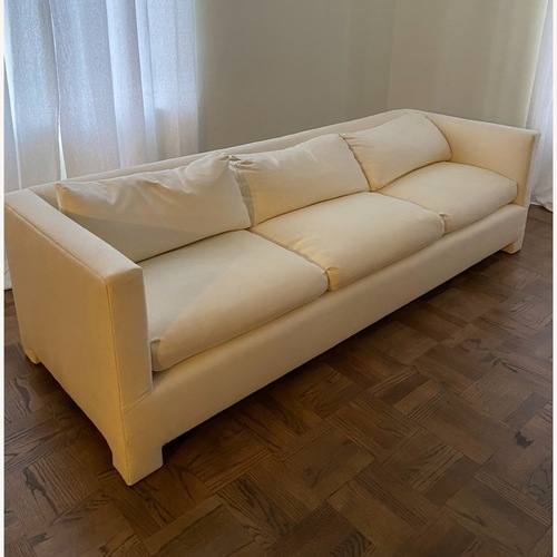 Used  Milo Baughman Three Seat Cream Sofa for sale on AptDeco