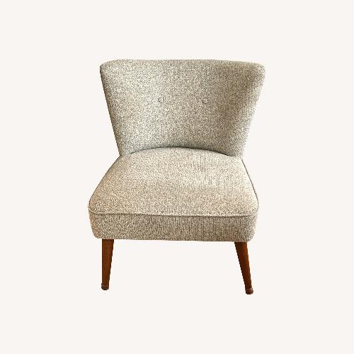Used Amazon Kaufmann Gray Armless Accent Chair for sale on AptDeco