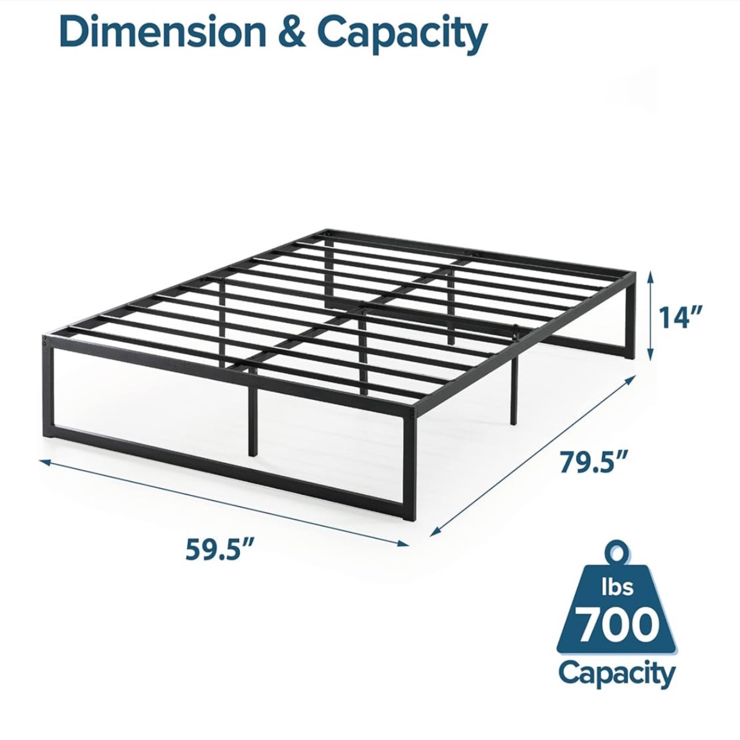 Amazon Zinus Queen Bed Frame  - image-1