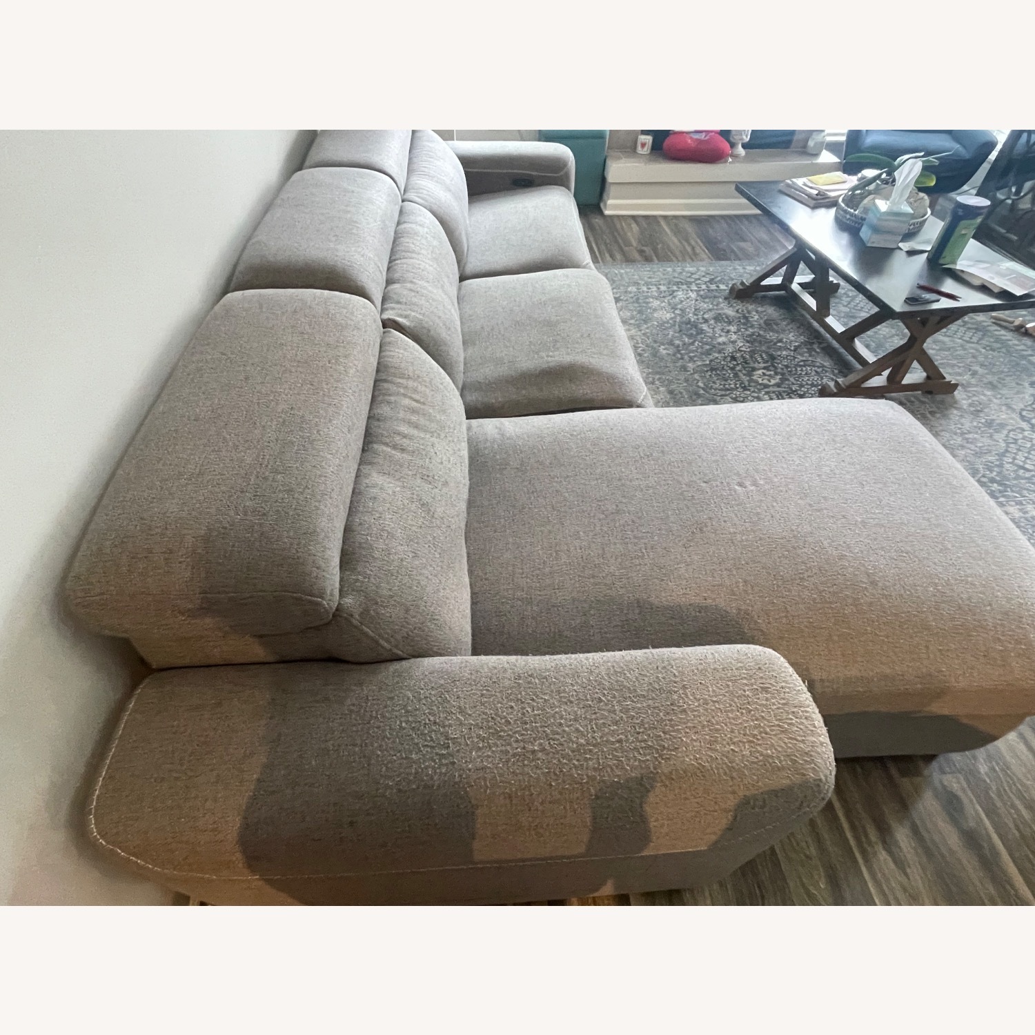 Ashley Furniture Mabton Couch Recliner  - image-2