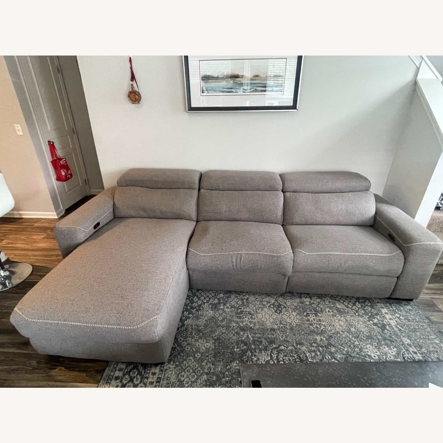 Ashley Furniture Mabton Couch Recliner  - image-1