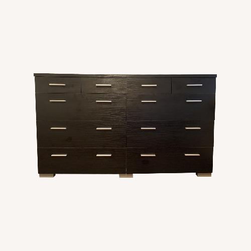 Used IKEA Chest of Drawers Mocha With Silver Accent for sale on AptDeco