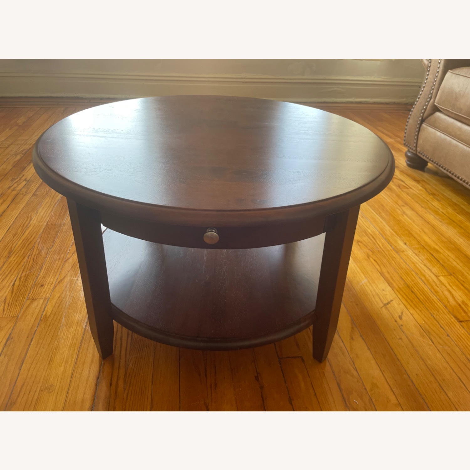 Ergotron Walnut Wood Coffee Table - image-2