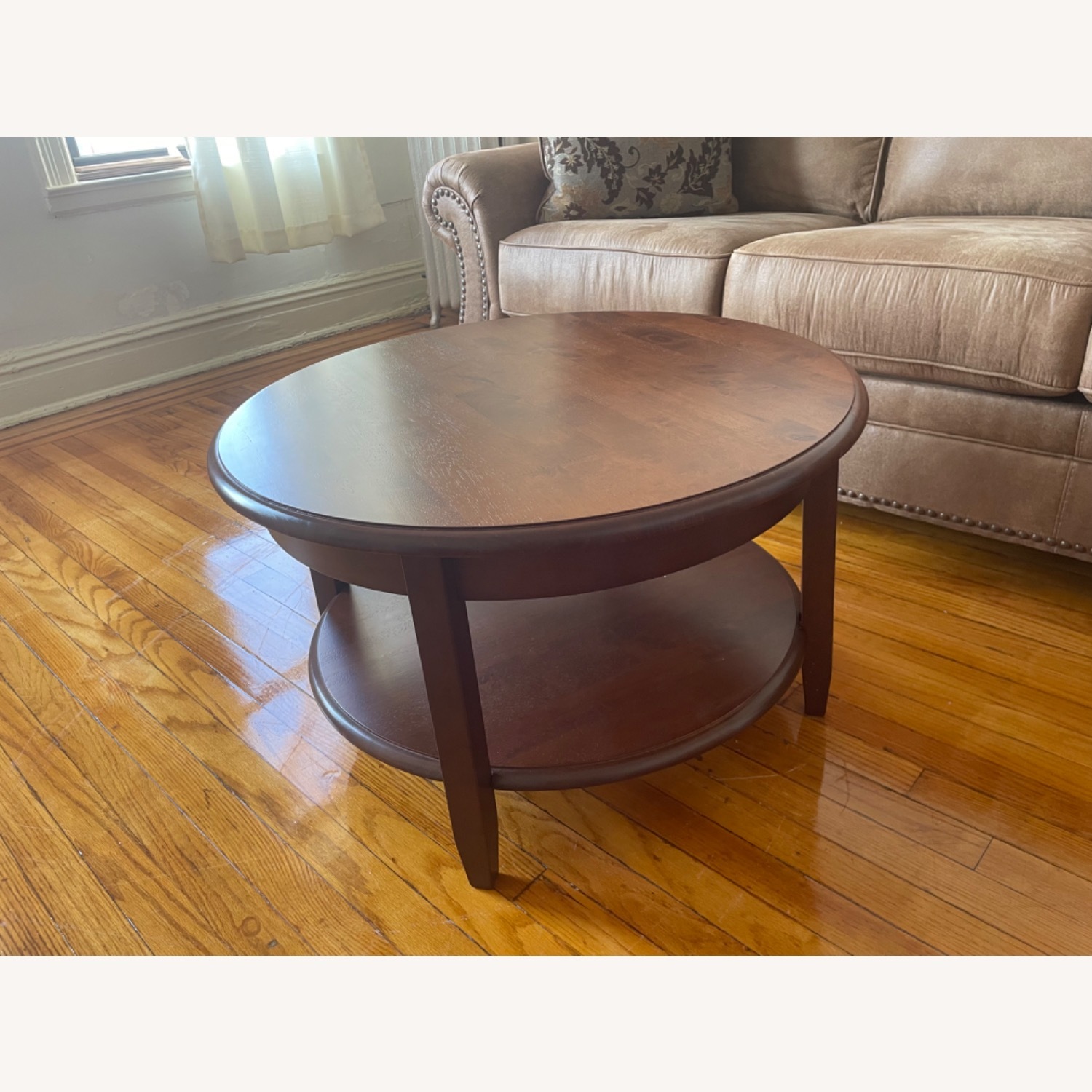 Ergotron Walnut Wood Coffee Table - image-3