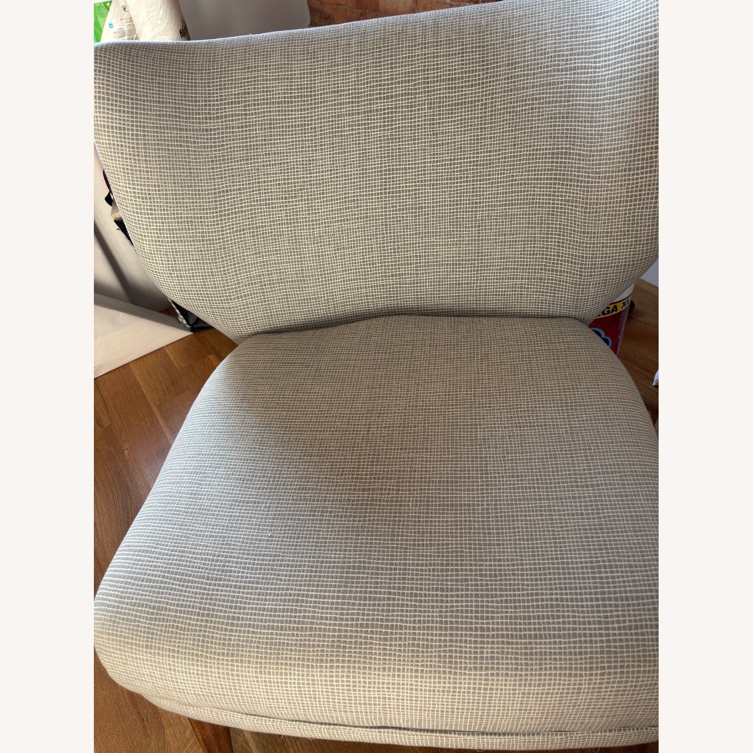 West Elm Retro Grey Accent Chair - image-4