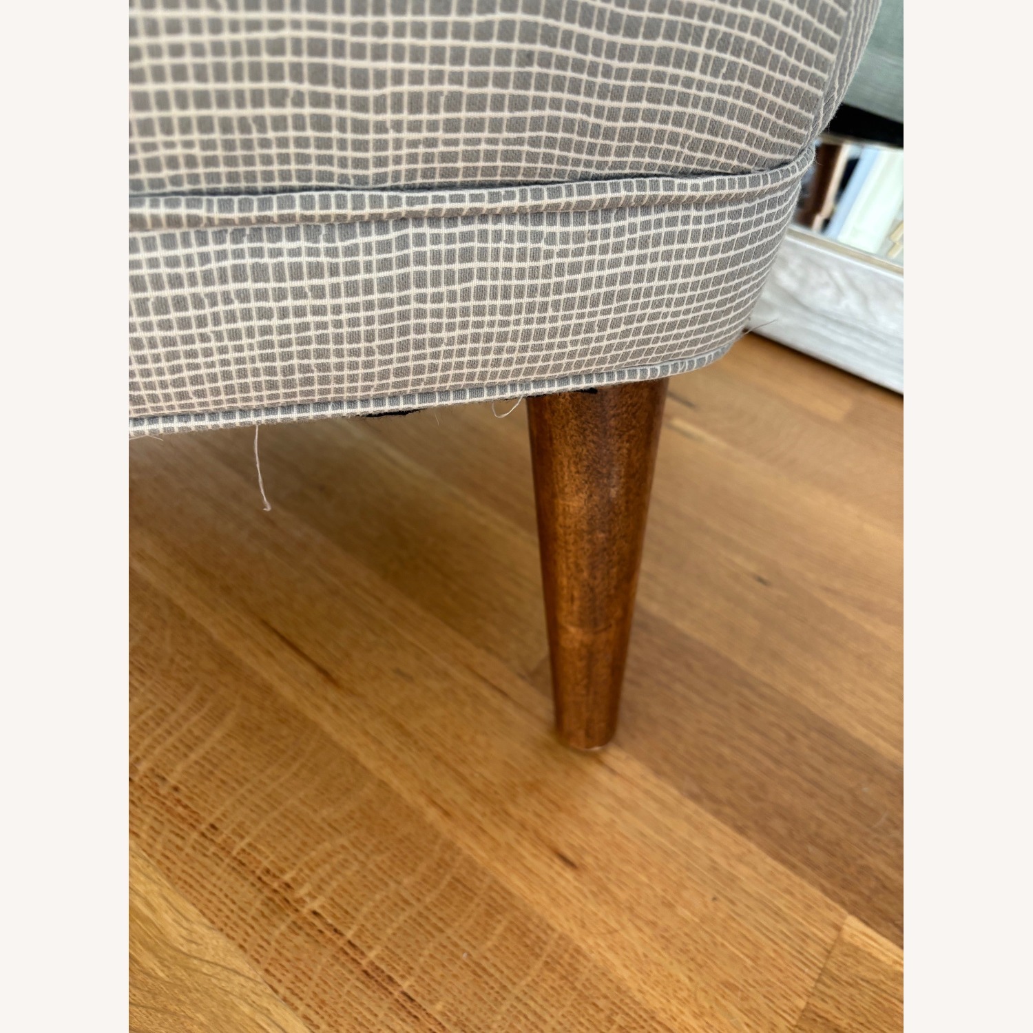 West Elm Retro Grey Accent Chair - image-5